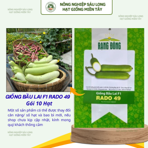 Hạt giống Bầu Lai F1 Rado 49 (10 hạt) trái dài nảy mầm tốt trồng quanh năm