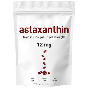 Popular Astaxanthin Soft Capsules 12mg 120 Capsules Microalgae-derived Astaxanthin Soft Capsules Astaxanthin Supplement