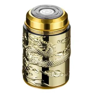 HEALMEYOU Zinc alloy Electric Shave Razor Low-Noise Waterproof Pocket Razor Portable USB Rechargeable Mens Beard Razor for Travel