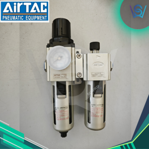 AirTAC GAFC Series Pneumatic Air Filter (Auto Drain) + Regulator + Lubricator + Pressure Gauge Pneumatic Pressure Control Unit