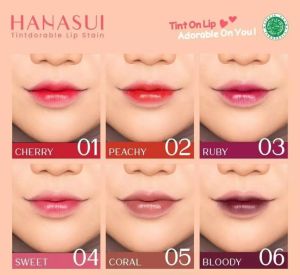 Lip Tint HANASUI Tintdorable Lip Stain Liptint (BPOM) Lipstik