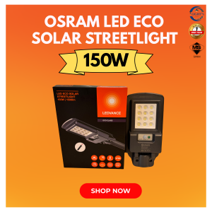 OSRAM LEDVANCE LED ECO SOLAR STREETLIGHT OUTDOOR IP65 DAYLIGHT 150W 300W 400W 6500K DAYLIGHT SIRIM WATERPROOF SUPER BRIGHT