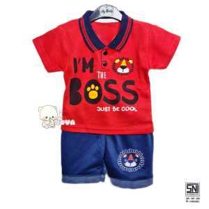 JOVA BAJU BAYI LAKI LAKI SETELAN ANAK COWO LUCU STELAN COWOK 6 12 BULAN KEREN TRENDY KEKINIAN KERAH WANGKI BOSS