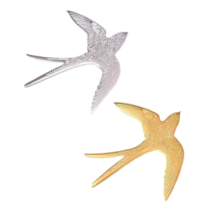 Elegant Swallow Bird Brooch Pin Cute Alloy Lapel Pin Accessory For Women Men Casual Party Wedding Gift