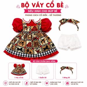 [Đủ mẫu]Trọn Bộ Quần Áo + Giày + Phụ Kiện Váy Công Chúa Phù Hợp Búp Bê 55 cm 22 inch + 60 cm 24 inch