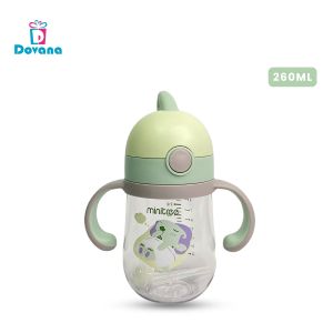 Dovana Botol Minum Tritan Anak dengan Sedotan Pegangan Baby With Bottle Cup Lock