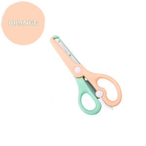 [Ready Stock] Kids Scissors Cutter Gunting Sekolah Stationery Children Handmade Safety Paper Cut Kindergarten