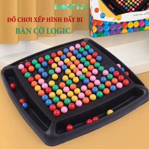 Đồ Chơi Xếp Hình Bàn Cờ Logic Đẩy Bi 80 Viên Màu Sắc Cầu Vông Cho Bé Gái Bé Trai Đồ Chơi Thông Minh Tương Tác Đội Nhóm Board Game - MOKITA