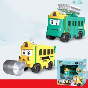 Đồ chơi xe công trình biến hình đảo chiều 2in1 mới nhất 2024