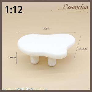 [Carmelun] 1 12 Dollhouse Simulation Mini Cloud Tea Table Model Dollhouse Living Room Furniture Decoration Micro Scene Construction Props