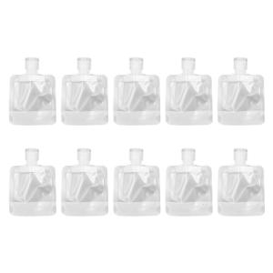 10PCS Reusable Transparent PET Cosmetic Bottles Leakproof Design Multiple Capacities For Travel Toiletries Essential