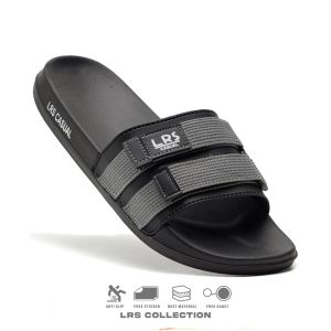 Sandal Pria Murah Sandal wanita Slide Sendal Slip on Anti Licin Ringan Selop Gorka Hitam