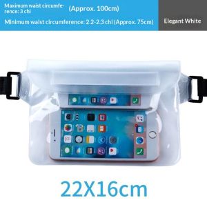SERENEGLOW Large PVC Waterproof Waist Bag for Phone Perfect for Swimming Hiking Camping and Outdoor Activities