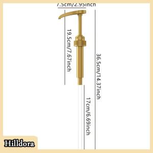 [Hilldora] 1PC Syrup bơm Dispenser thay thế nước sốt áp lực vòi phun chai bơm container cho cà phê nhà bếp gia vị chất lỏng