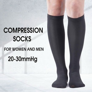 +MD 20-30 mmHg Medical Compression Socks for Men and Women Opaque Knee High  Medical Support Socks