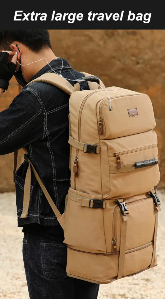 50L 80L Big Capacity Outdoor Sports Bag Military Tactical Backpack Hiking  Camping Waterproof Wear-Resisting Nylon Rucksack