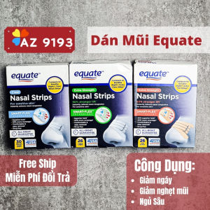 [Nội Đia Mỹ] Miếng Dán Chống Ngáy Ngủ Equate Nasal Strips Hàng Mỹ - Giảm Ngáy Khi Ngủ Giúp Hô Hấp Tốt Ngủ Ngon Giảm Nghẹt Mũi - Az 9193