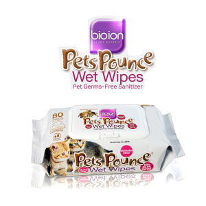 ผ้าเปียกแมว ผ้าเปียกแมว BIOOIN สูตรลดแบคทีเรีย ดับกลิ่น ผ้าเปียกสำหรับสัตว์เลี้ยงฯ สะอาด หอม สดชื่น 80 แผ่น ขนาด 15x20 cm (SAVER PACK x3)