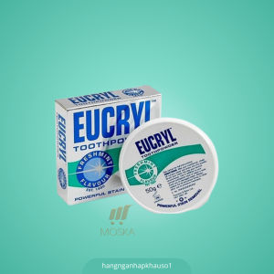 Bột Trắng Răng Hương Bạc Hà EUCRYL TOOTH POWDER FRESHMINT 50G - Làm Sạch Các Mảng Bám Chăm Sóc Men Răng Hỗ Trợ Làm Đẹp Răng Trắng Răng Hiệu Quả Cải Thiện Mùi Hơi Thở Răng Trắng Sáng Chắc Khỏe Hơi Thở Thơm Mát Được Tin Dùng Rộng Rãi Tại Anh | Moska