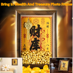 Bring In Wealth And Treasure Photo Frame Financial Position Decoration Living Room Entrance Table Decoration Gift For Friends