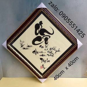 Tranh thư pháp ơn cô. Tri ân thầy cô. Quà tặng 20/11 quà tết sinh nhật thầy cô