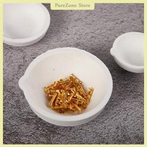 [PureZone] High Temperature Quartz Silica Melting Crucible Dish Bowl Pot Casting Metal Jewelry Casting Container