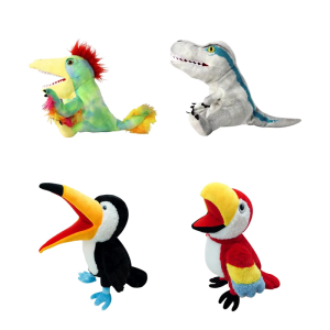 Participatory Fleece Golfing Head Defender Highlighting Open Mouth Fashion For Parent Child Tasks