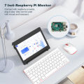 Raspberry Pi 4 Screen, 2022 Upgraded 7" Raspberry Pi Monitor with Case, APROTII 1024X600 IPS Capacitive Touch Screen Display with Stand, USB/HDMI Cables, for Raspberry Pi, Windows, Laptop, Xbox. 