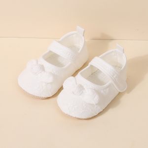 WNDR Sepatu Prewalker Bayi Perempuan Korean Style 3-12 Bulan – Anti Slip Lembut & Pita Lucu