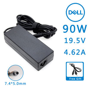 Universal Dell 19.5V 4.62A 90W Laptop Charger 7.4*5.0mm Genuine Power Adapter with Power Cord for Dell Inspiron 1150 1401 1410 1420 E4300 E5410 E6320 E6400 E6430 3521