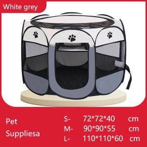 Lowest Price🔥Portable Folding Cat Tent Rumah Kucing Outdoor Travel Pet Dog Tent Cat/Dog House Puppy Fence Cat Cage