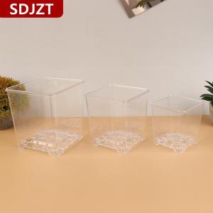 [COD] SDJZT กระถางดอกไม้อะคริลิคใสทรงสี่เหลี่ยมกระถางต้นไม้บอนไซระบายอากาศได้สำหรับตกแต่งสวนลานห้องนั่งเล่นระเบียง