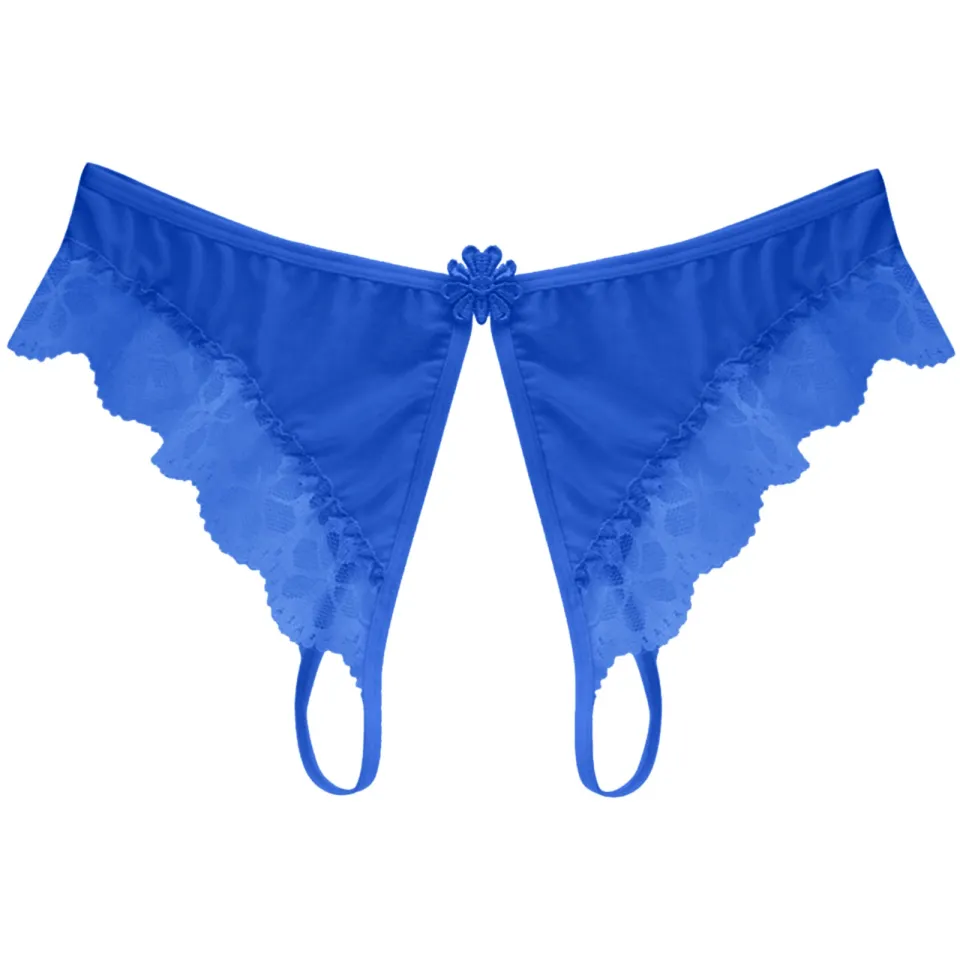 Lingerie For Women Plus Size Women'S Lace Underpants Open Crotch Panties  Low Waist Briefs Underwear 