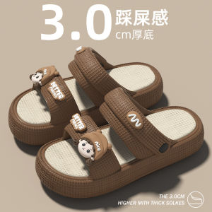 Free Shipping Two-Wear Sandals For Women Summer Thick-Soled Outdoor Slippers New Cute Style For Girls Indoor Non-Slip Slippers