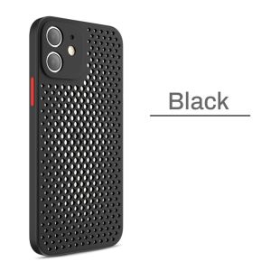 Applicable to iPhone16Promax mobile phone case heat dissipation and breathable mesh Apple 15 matte anti-fall 14 protective case