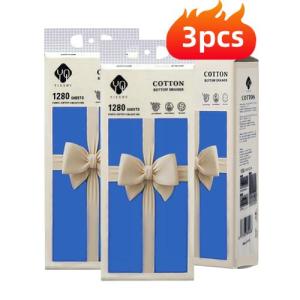 BUY1TAKE1 Cotton Soft Tissue 1280 Sheets Hanging Facial Tissue with Free Hook Thickened Absorbent