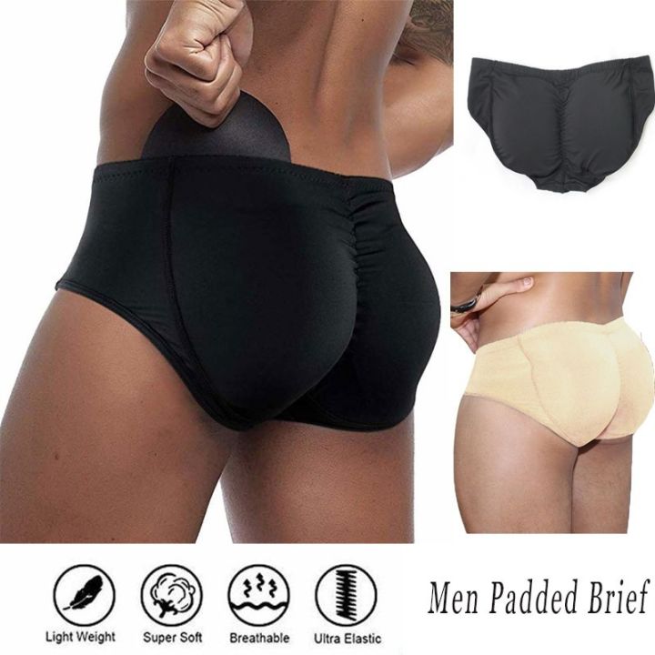 Crossdresser Booty Enhancer Padded Underwear Fake Ass Butt Lifter Shaper  Panties 