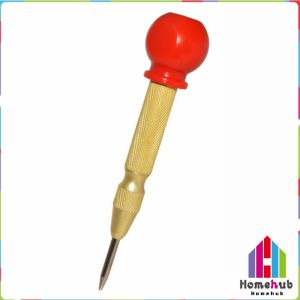 HB Automatic Center Punch Adjustable Spring-Loaded Tool Anti-Slip Knurled Grip Wood Press Dent Marker