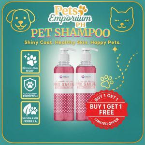 Buy 1 Take 1 Pink Sakura Dog & Cat Shampoo and Conditioner –Luxury Grooming Soft & Healthy Coat Wash