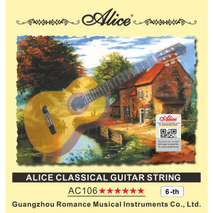 ALICE (.028 ~ .043 / .0285 ~ .044) A-106 Nylon Guitar String Classical SINGLE String - Tali Gitar Nylon Accessories 吉他弦