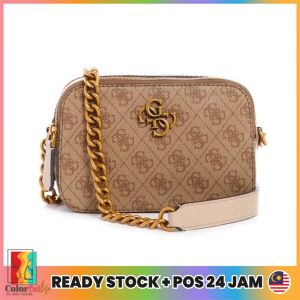 Guess Handbag Noelle Logo Printed Camera Crossbody Bag Women Guess Sling Bag