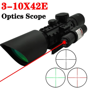 【Shipping From Philippines/COD】100% Original Tactical BSA Optics Accurate Scope 2.5-10x40 Adjustable Optic Cross Sight Green Red Illuminated Optic Sight for 20mm Mount Optics Telescope