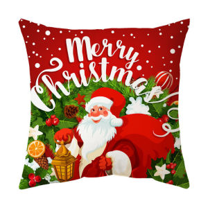 45cm Christmas Pillowcase Scottish Checkered Pattern Throw Pillow Case Sofa Cushions Covers