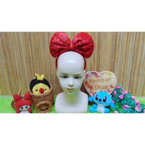 [BELI 1 GRATIS 1] Aksesoris Rambut Anak Bando Minnie Mouse Dewasa Polka Love