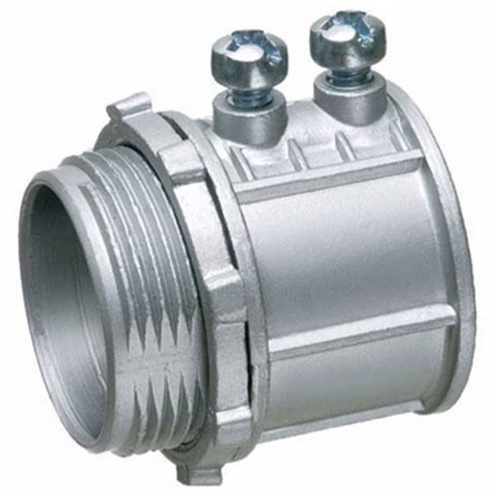 EMT ADAPTOR CONNECTOR WITH LOCK NUT SIZE ( 1/2" 3/4" 1" 11/4" 11/2" 2