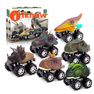 I know Dinosaur Toys for 3 Year Old Boys Kids Toys Pull Back Dinosaur Toys for 2 Year Old Boy Toys 6 Pack Toddler Car Toys for 4 Year Old Boys Birthday Gifts for Kids Age 1 and Up Dinosaur Games