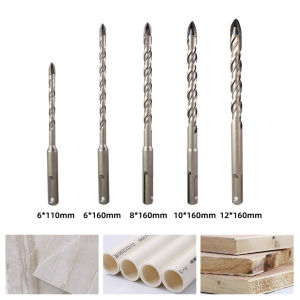 【YF Elife】 SDS PLUS Shank Carbide Drill Bit For Tile Porcelain Ceramic Stone Granite Wood Plastic Concrete Wall 4 Cutting Edges 【New Arrival】
