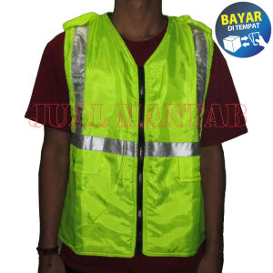 Bikers Rompi Neon + Free Sarung Tangan - Hijau