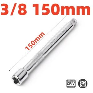 JUSTODO 1/4" 3/8" 1/2" Socket Ratchet Wrench Professional 50/100/150/250mm Extension Bar Extension Tool Drive Extension Bar