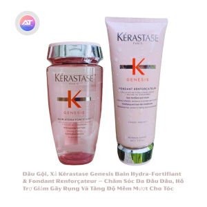 Dầu Gội Xả Kérastase.ss Genesis Bain Chăm Sóc Da Đầu Dầu Hỗ Trợ Giảm Gãy Rụng Tăng Độ Mềm Mượt Tóc